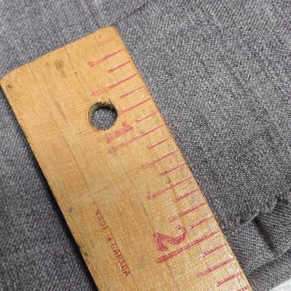 Peter Millar Men Pants 33R (Fits 32x25.5) Gray Wool Slim Fit Office Trousers - Picture 8 of 13